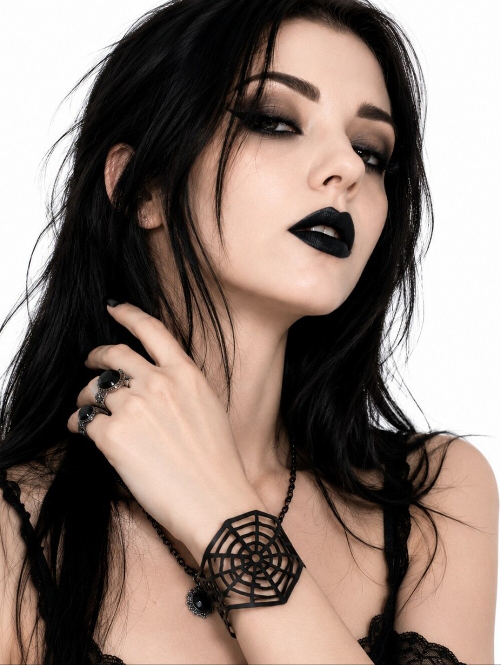 Gothic Spiderweb Wrist Cuff